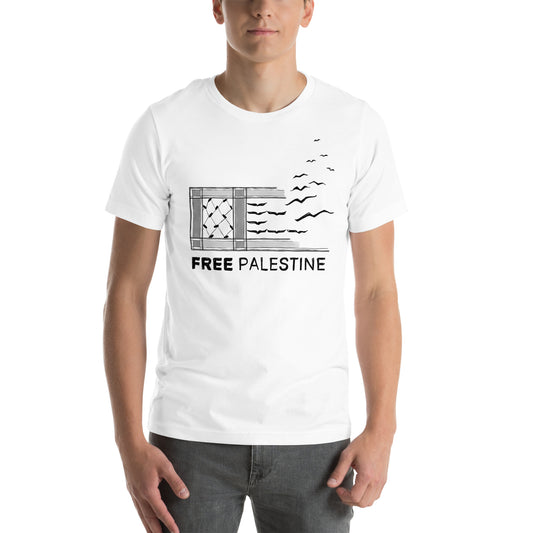 Free Palestine Shirt | Palestinian keffiyeh | Flying Soul